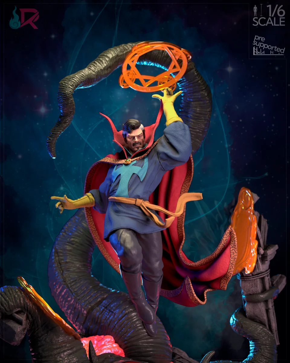 Dr. Strange vs. Shuma Gorath | Fan Art | 3D Printed Resin Model Garage Kit | *Un-Painted* | Rechtag 10