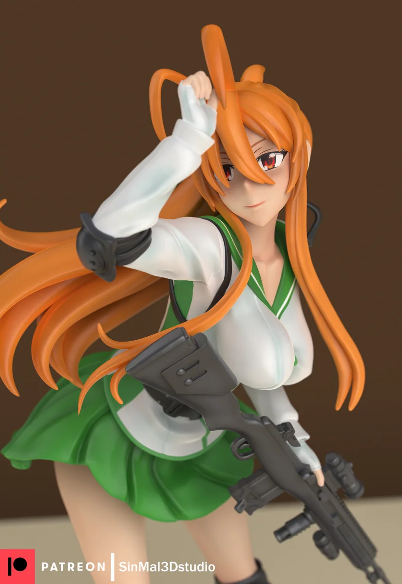 Rei Miyamoto | Fan Art | 3D Printed Resin Model Garage Kit | *Un-Painted* | Sin3Dstudio