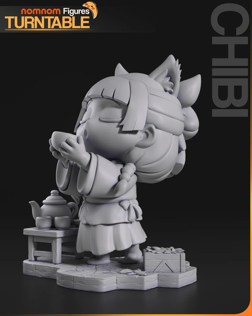 Chibi Maomao | Fan Art | 3D Printed Resin Model Garage Kit | *Un-Painted* | Nomnom 8