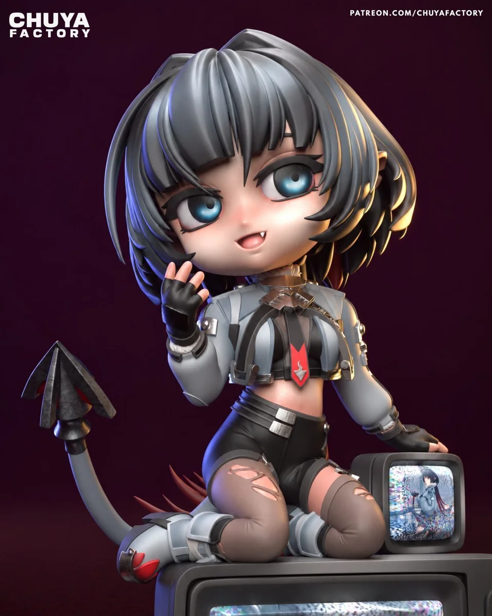 Chibi Jane Doe | Fan Art | 3D Printed Resin Model Garage Kit | *Un-Painted* | Chuya Factory 5