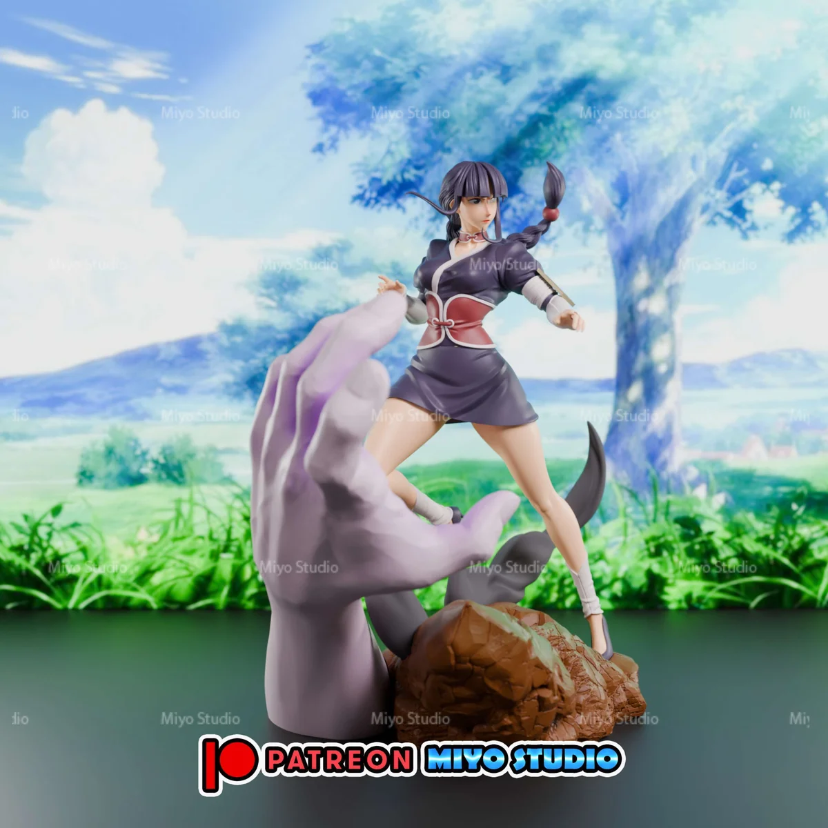 Nemu Kurotsuchi | Fan Art | 3D Printed Resin Model Garage Kit | *Un-Painted* | MiyoStudio