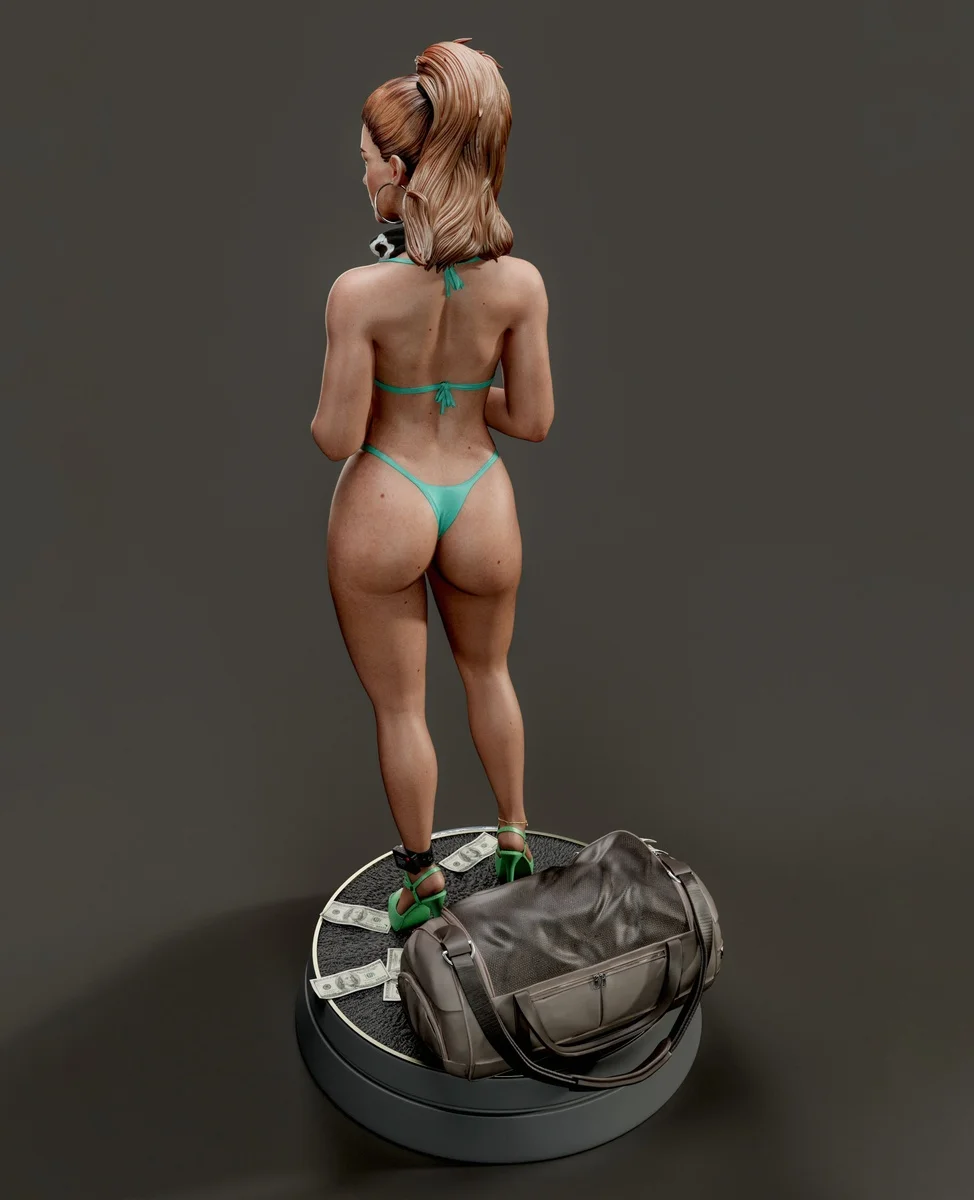 Lucia Caminos | Fan Art | 3D Printed Resin Model Garage Kit | *Un-Painted* | Abe3D 11