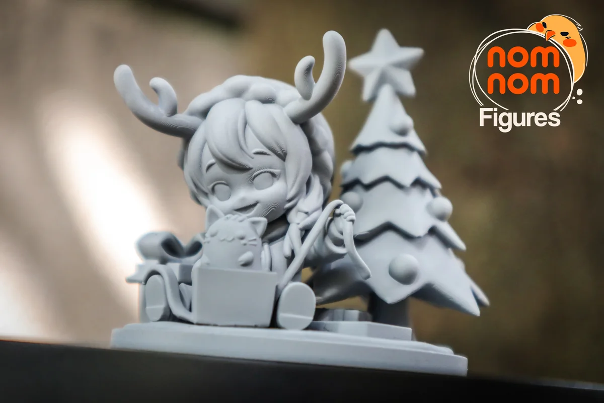 Chibi Nomi | Fan Art | 3D Printed Resin Model Garage Kit | *Un-Painted* | Nomnom 5
