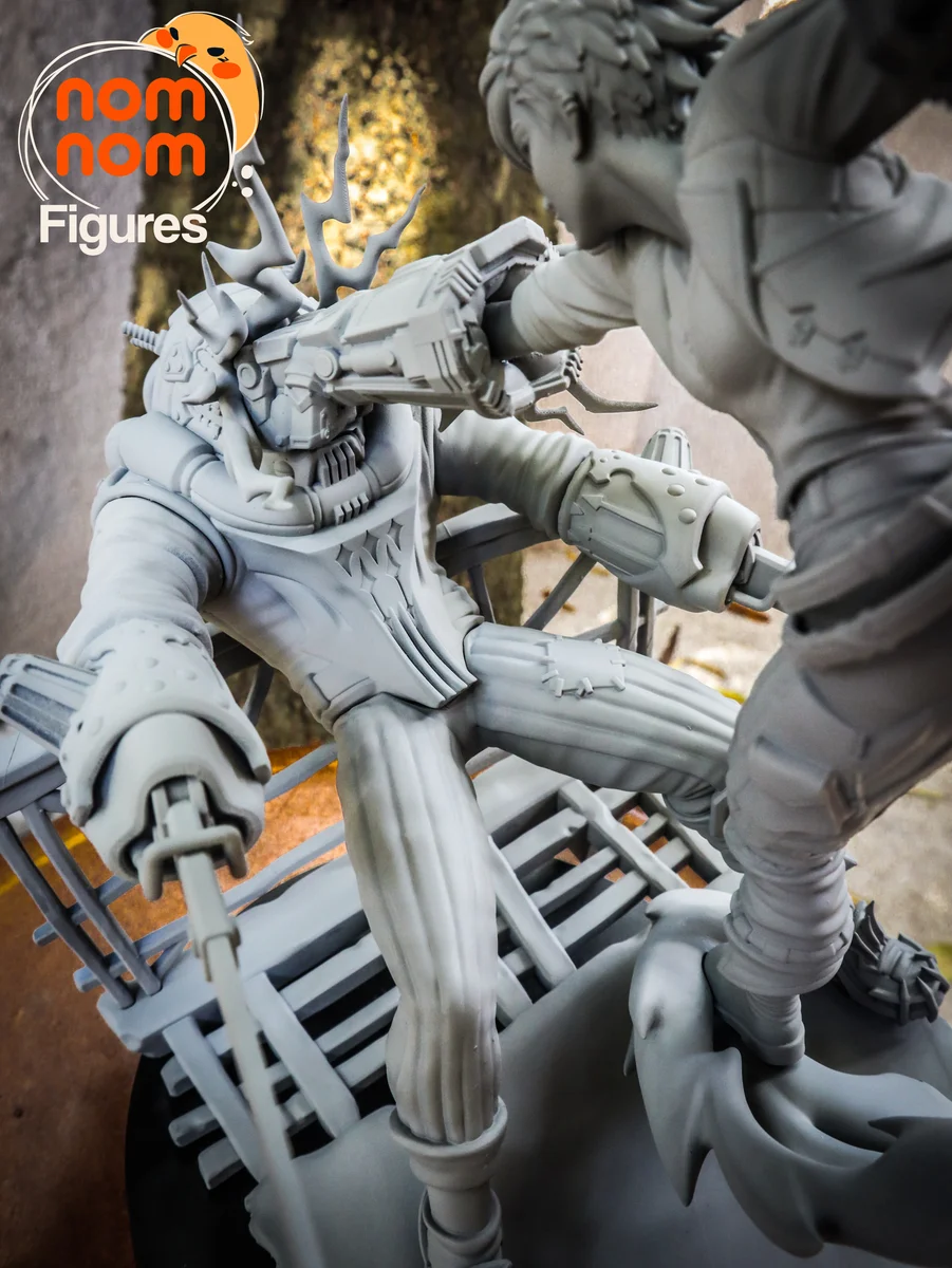 Vi vs Chemtank | Fan Art | 3D Printed Resin Model Garage Kit | *Un-Painted* | Nomnom 10