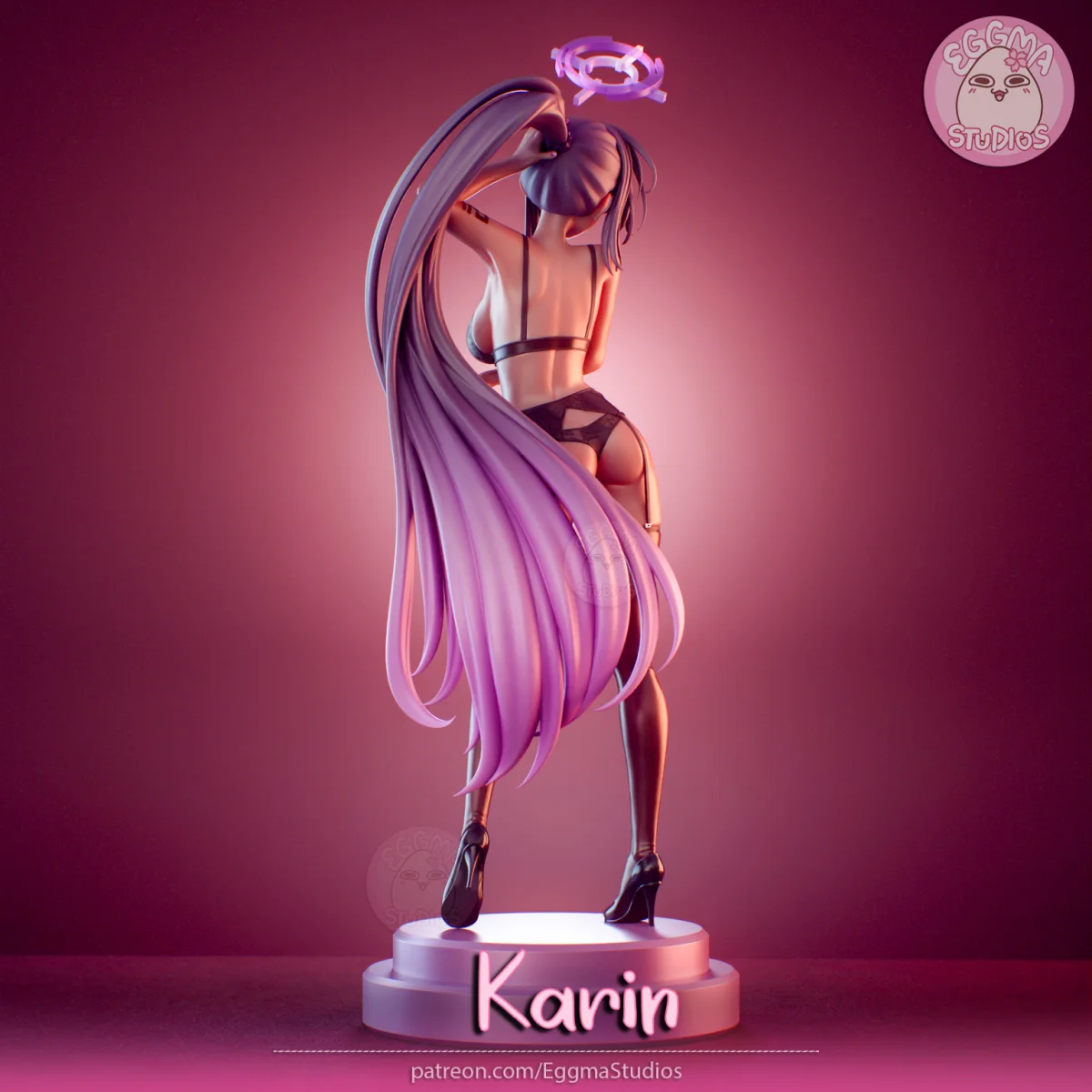 Karin | Fan Art | 3D Printed Resin Model Garage Kit | *Un-Painted* | EggmaStudios 5