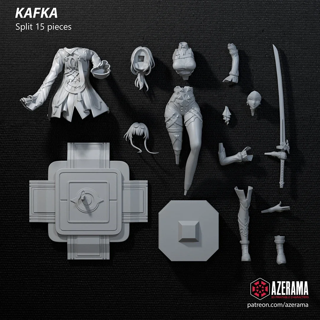 Kafka | Fan Art | 3D Printed Resin Model Garage Kit | *Un-Painted* | Azerama 4