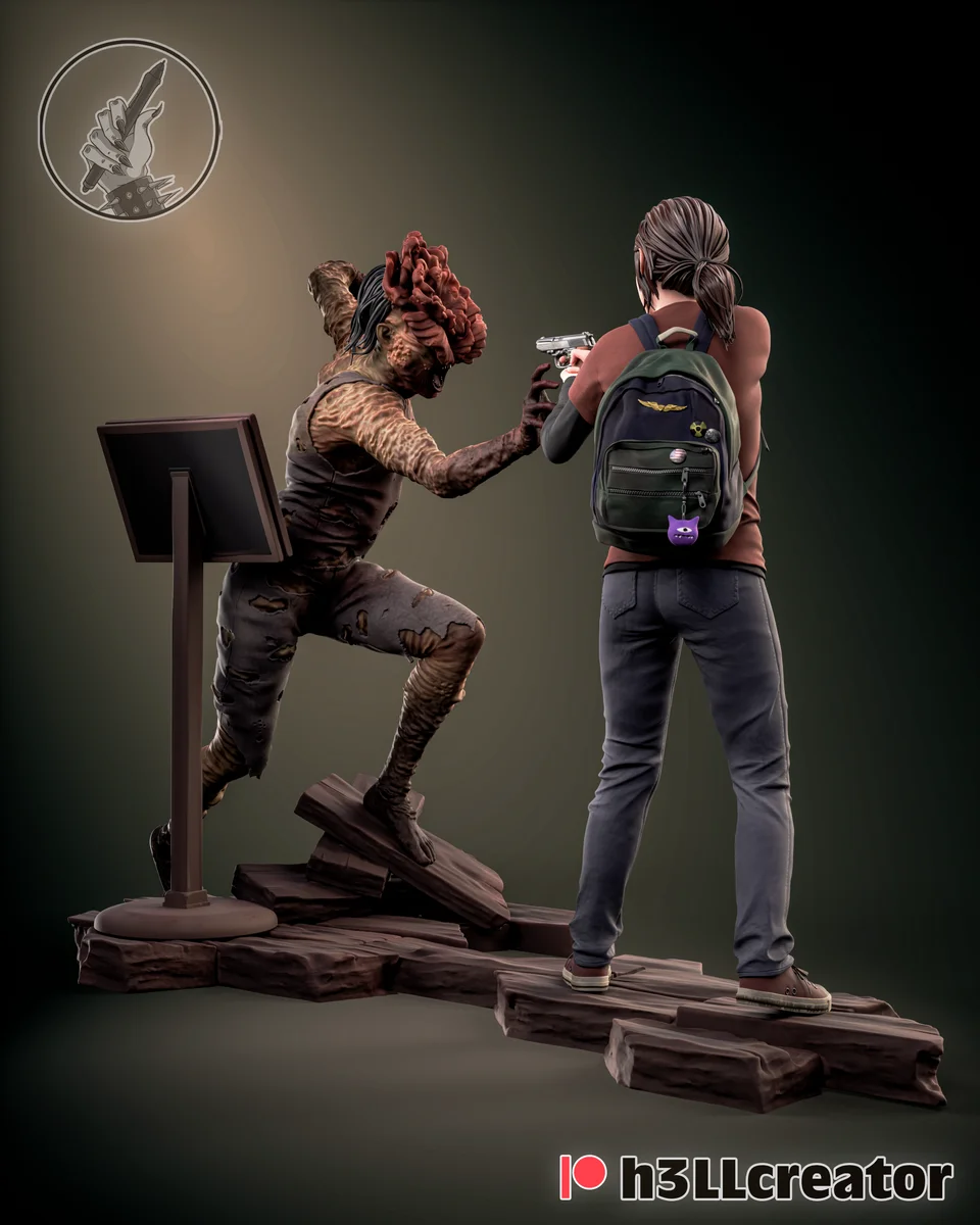 Ellie | Fan Art | 3D Printed Resin Model Garage Kit | *Un-Painted* | H3LL Creator 4