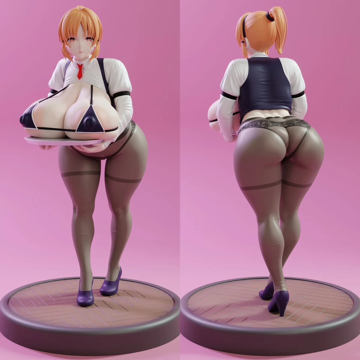 Nanami | Fan Art | 3D Printed Resin Model Garage Kit | *Un-Painted* | KiTNo 3