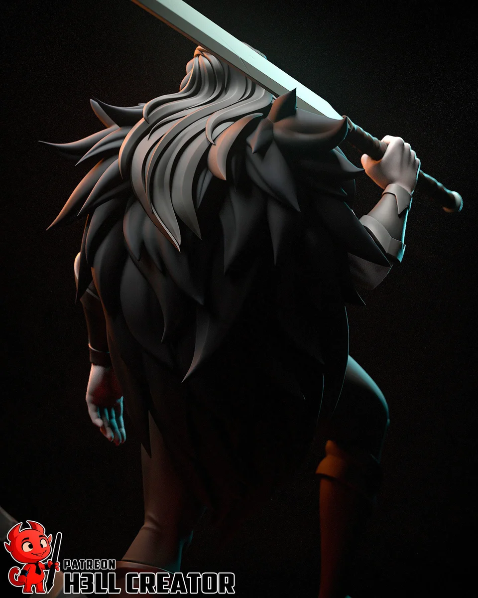 Yasha Nydoorin | Fan Art | 3D Printed Resin Model Garage Kit | *Un-Painted* | H3LL Creator 7