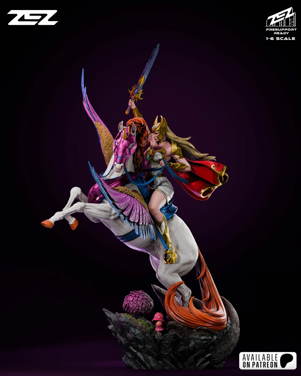 She-Ra | Fan Art | 3D Printed Resin Model Garage Kit | *Un-Painted* | ZEZ Studio 5