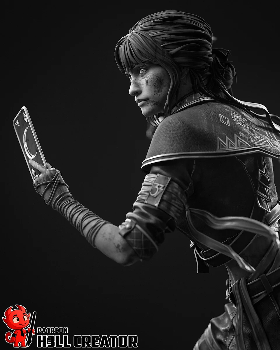 Sciel | Fan Art | 3D Printed Resin Model Garage Kit | *Un-Painted* | H3LL Creator 8