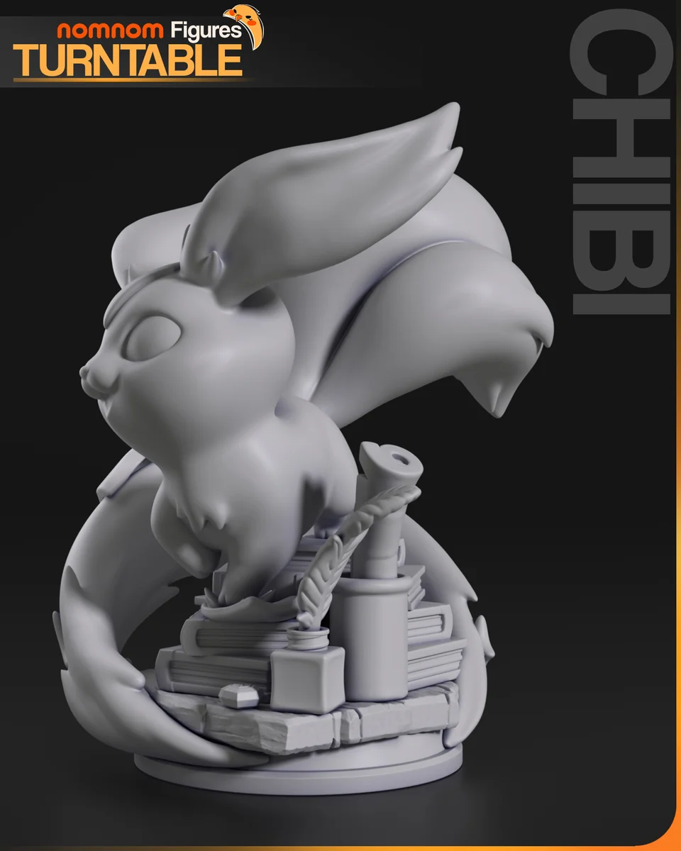 Chibi Carbuncle | Fan Art | 3D Printed Resin Model Garage Kit | *Un-Painted* | Nomnom 6