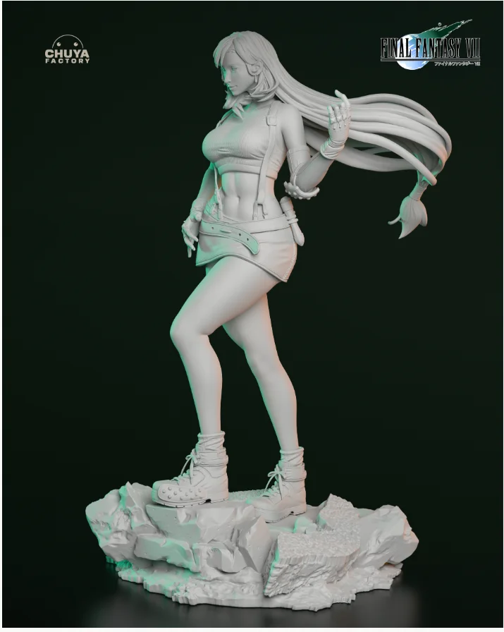 Tifa Lockhart | Fan Art | 3D Printed Resin Model Garage Kit | *Un-Painted* | Chuya Factory 7