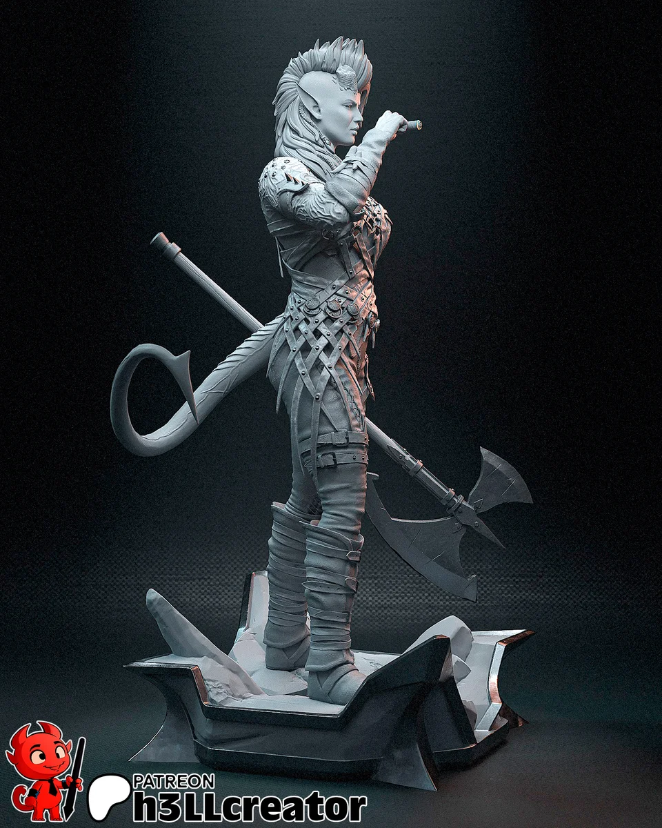 Karlach | Fan Art | 3D Printed Resin Model Garage Kit | *Un-Painted* | H3LL Creator 14