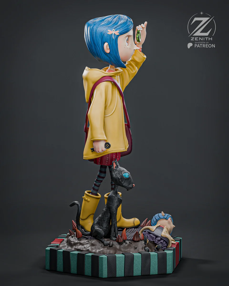 Coraline | Fan Art | 3D Printed Resin Model Garage Kit | *Un-Painted* | Zenith Studios 6