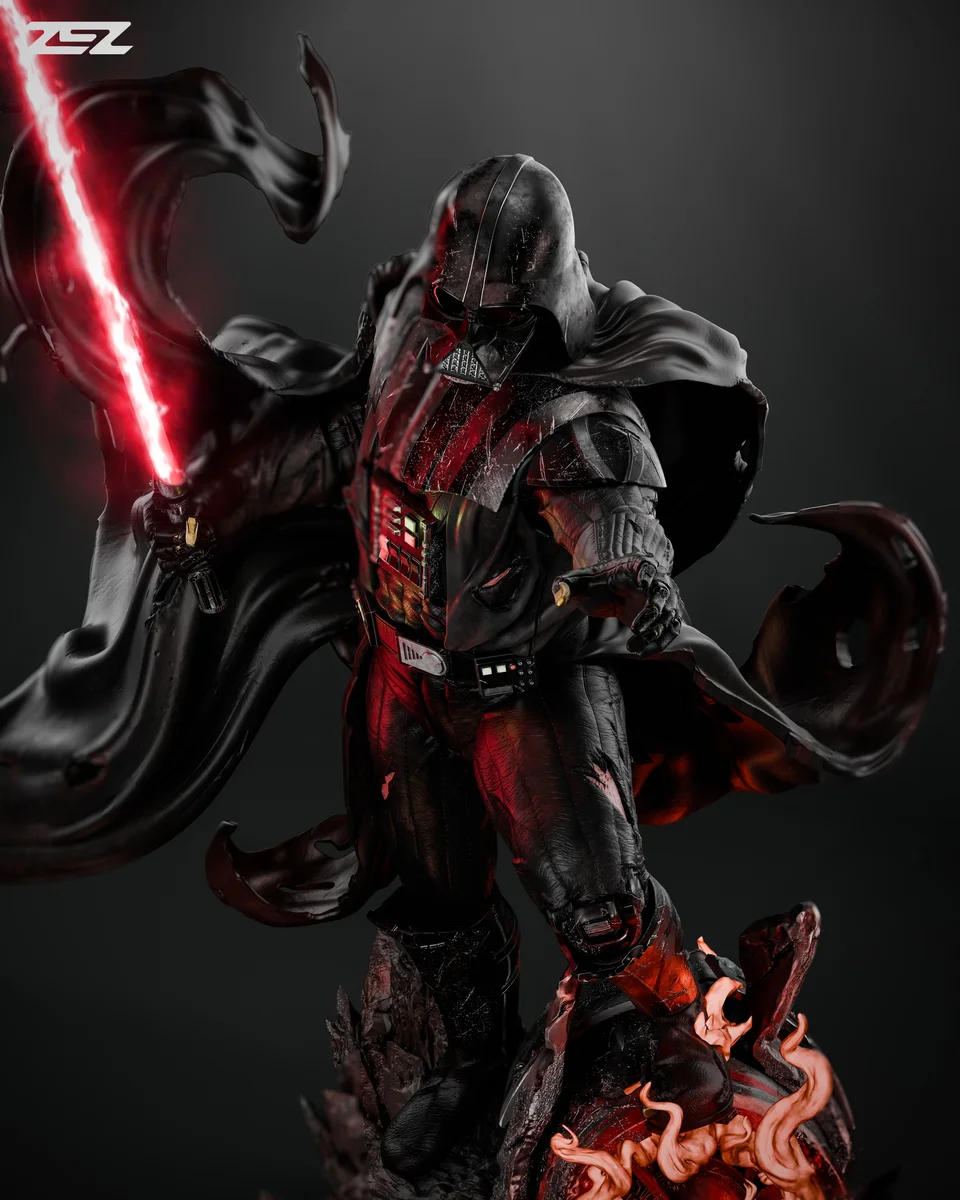 Darth Vader | Fan Art | 3D Printed Resin Model Garage Kit | *Un-Painted* | ZEZ Studio 9