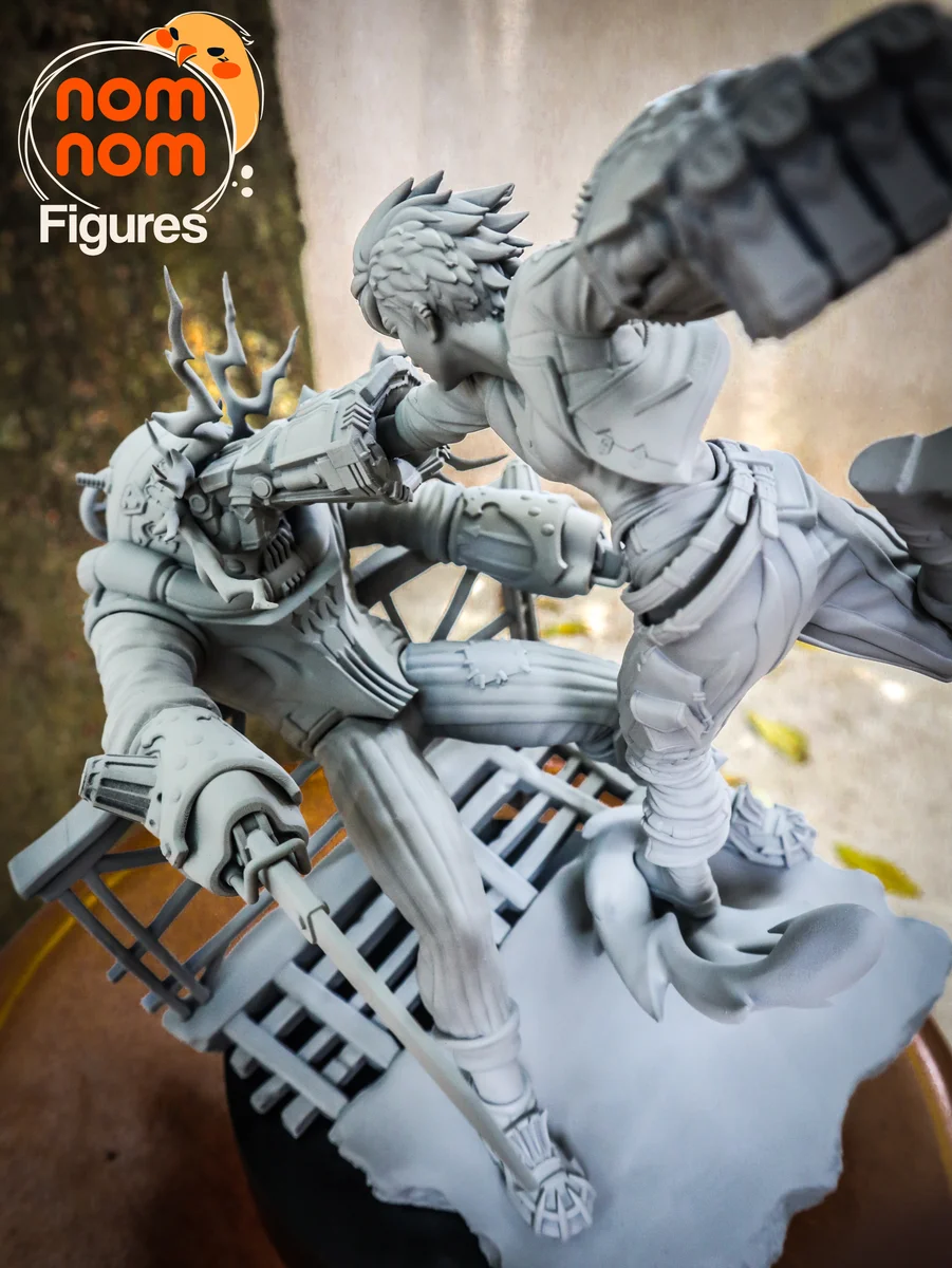 Vi vs Chemtank | Fan Art | 3D Printed Resin Model Garage Kit | *Un-Painted* | Nomnom 13
