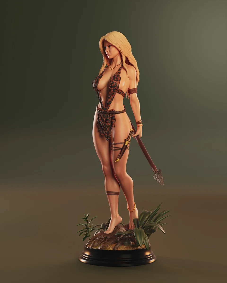 Sheena | Fan Art | 3D Printed Resin Model Garage Kit | *Un-Painted* | Abe3D 5