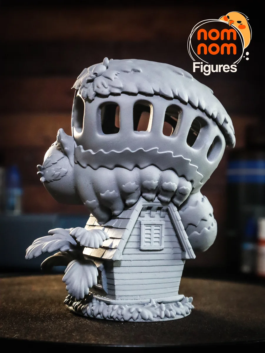 Chibi Catbus | Fan Art | 3D Printed Resin Model Garage Kit | *Un-Painted* | Nomnom 10
