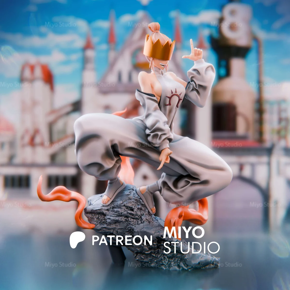 Haumea | Fan Art | 3D Printed Resin Model Garage Kit | *Un-Painted* | MiyoStudio 3