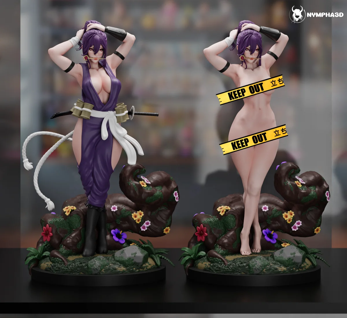 Yuzuriha | Fan Art | 3D Printed Resin Model Garage Kit | *Un-Painted* | Nympha3D 7
