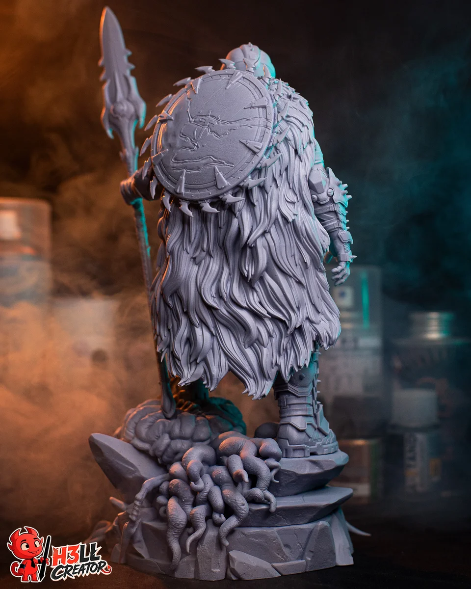 Doom Slayer | Fan Art | 3D Printed Resin Model Garage Kit | *Un-Painted* | H3LL Creator 12