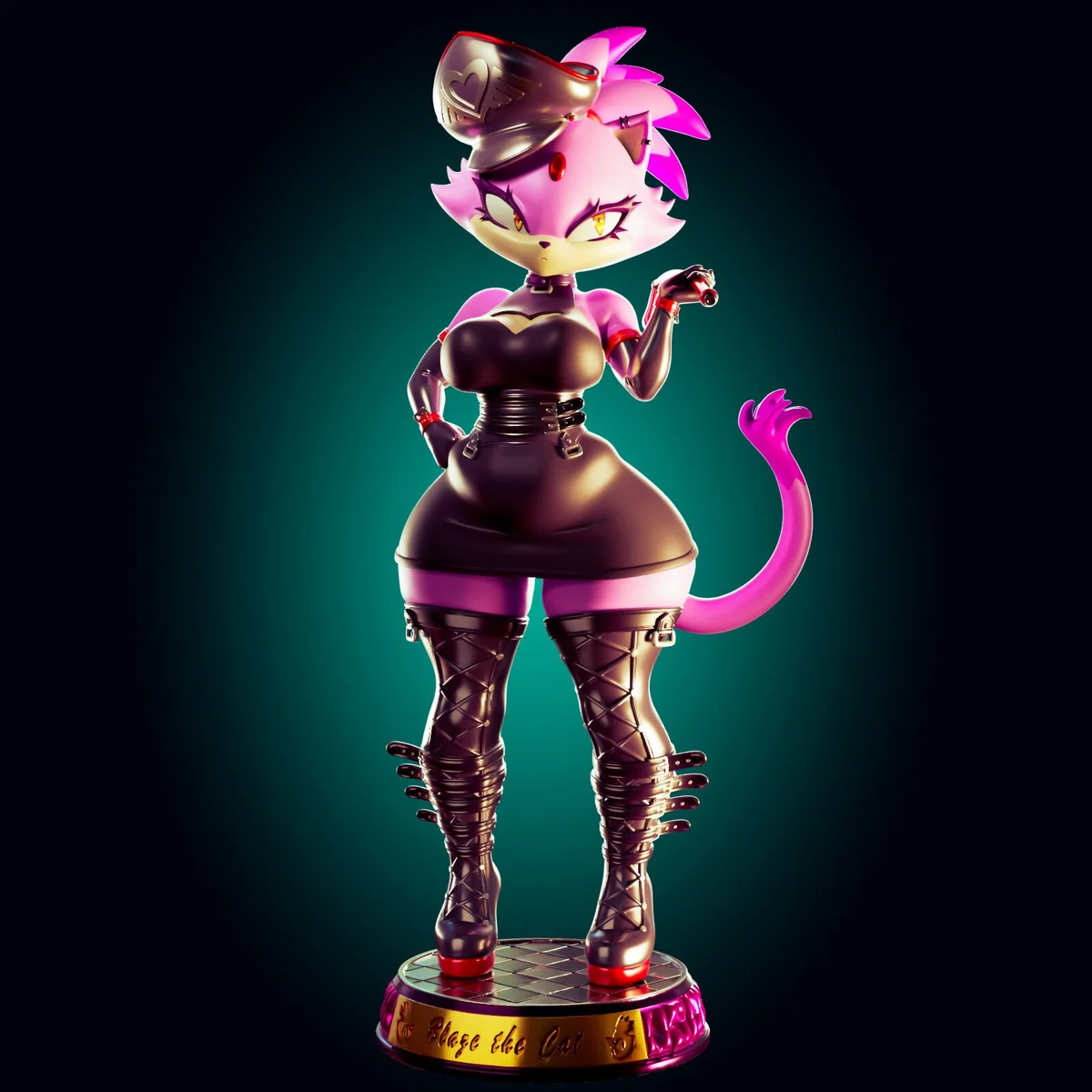 Blaze | Fan Art | 3D Printed Resin Model Garage Kit | *Un-Painted* | Officer Rhu 5
