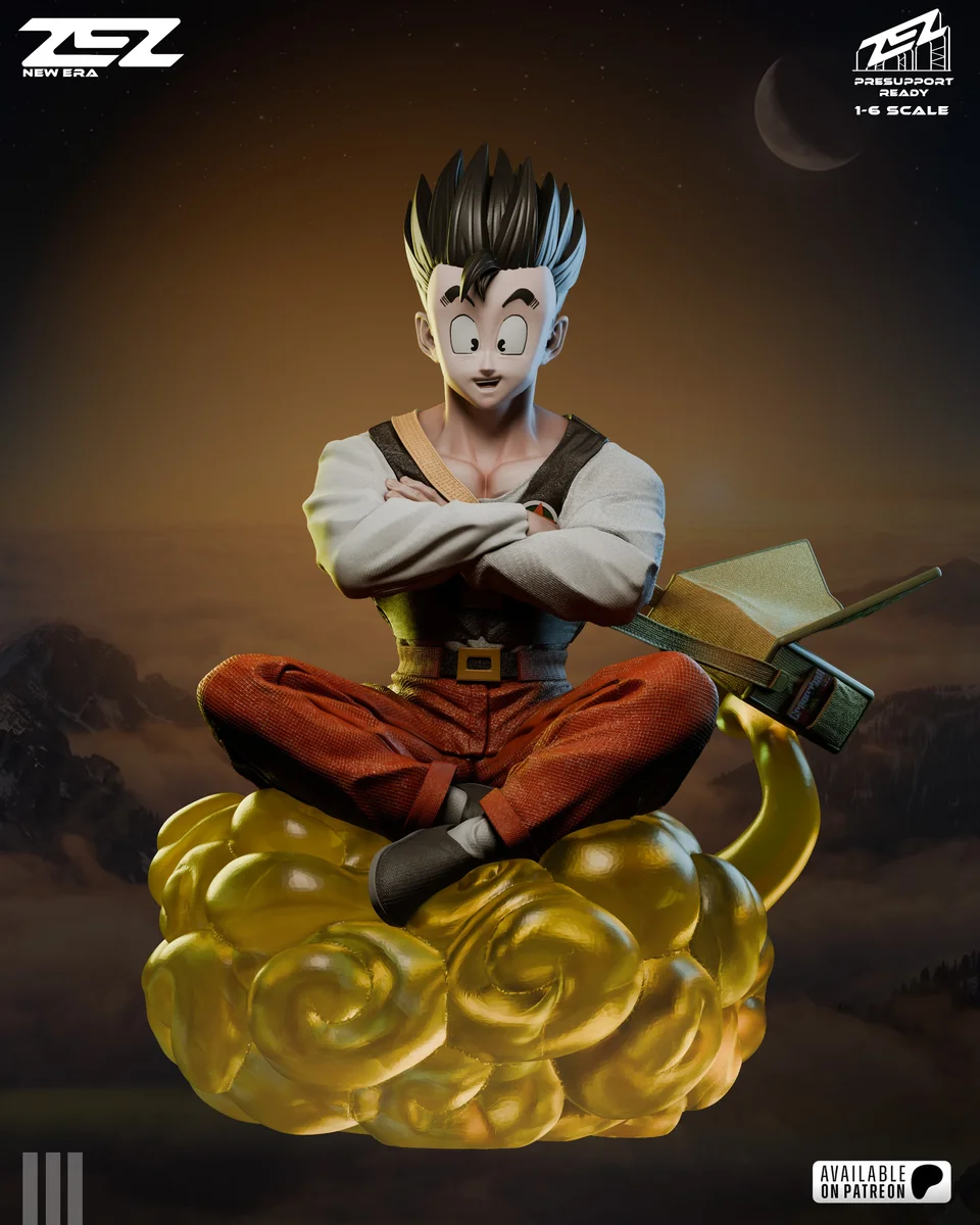 Gohan | Fan Art | 3D Printed Resin Model Garage Kit | *Un-Painted* | ZEZ Studio