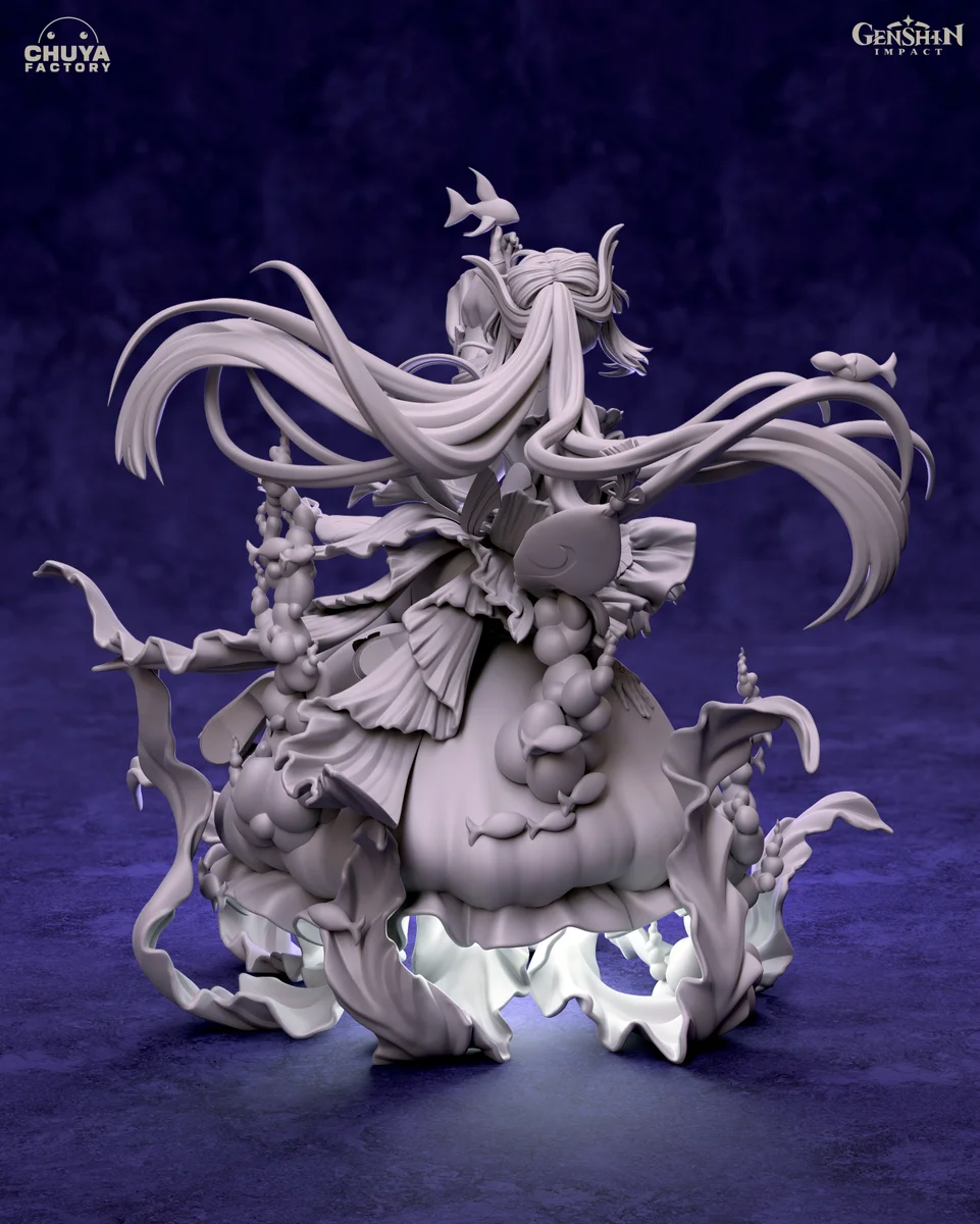 Sangonomiya Kokomi | Fan Art | 3D Printed Resin Model Garage Kit | *Un-Painted* | Chuya Factory 15