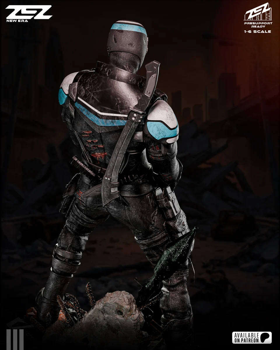 Vigilante | Fan Art | 3D Printed Resin Model Garage Kit | *Un-Painted* | ZEZ Studio 8