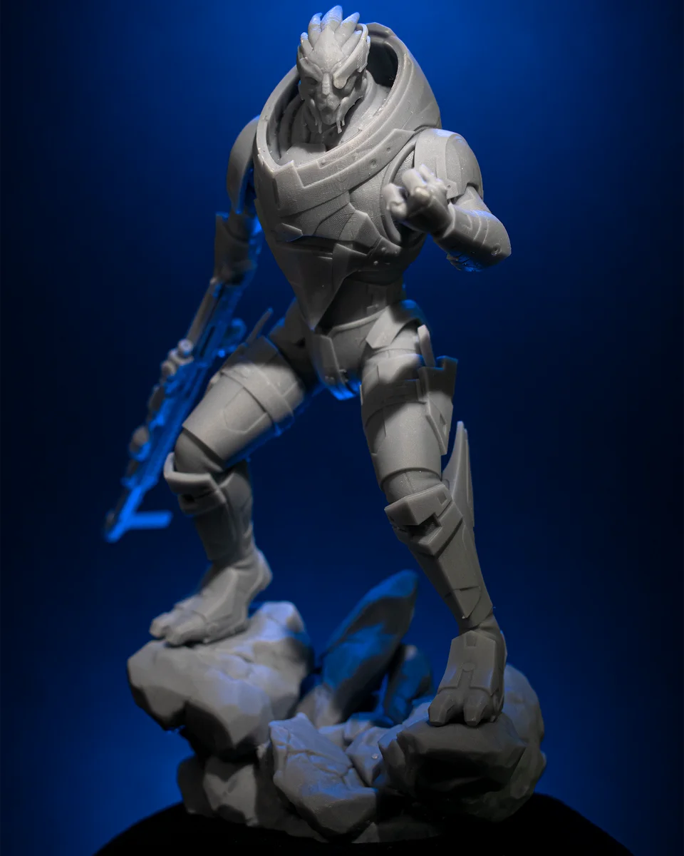 Garrus Vakarian | Fan Art | 3D Printed Resin Model Garage Kit | *Un-Painted* | H3LL Creator 6