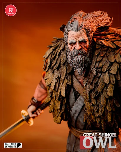 Great Shinobi Owl | Fan Art | 3D Printed Resin Model Garage Kit | *Un-Painted* | Rechtag 6