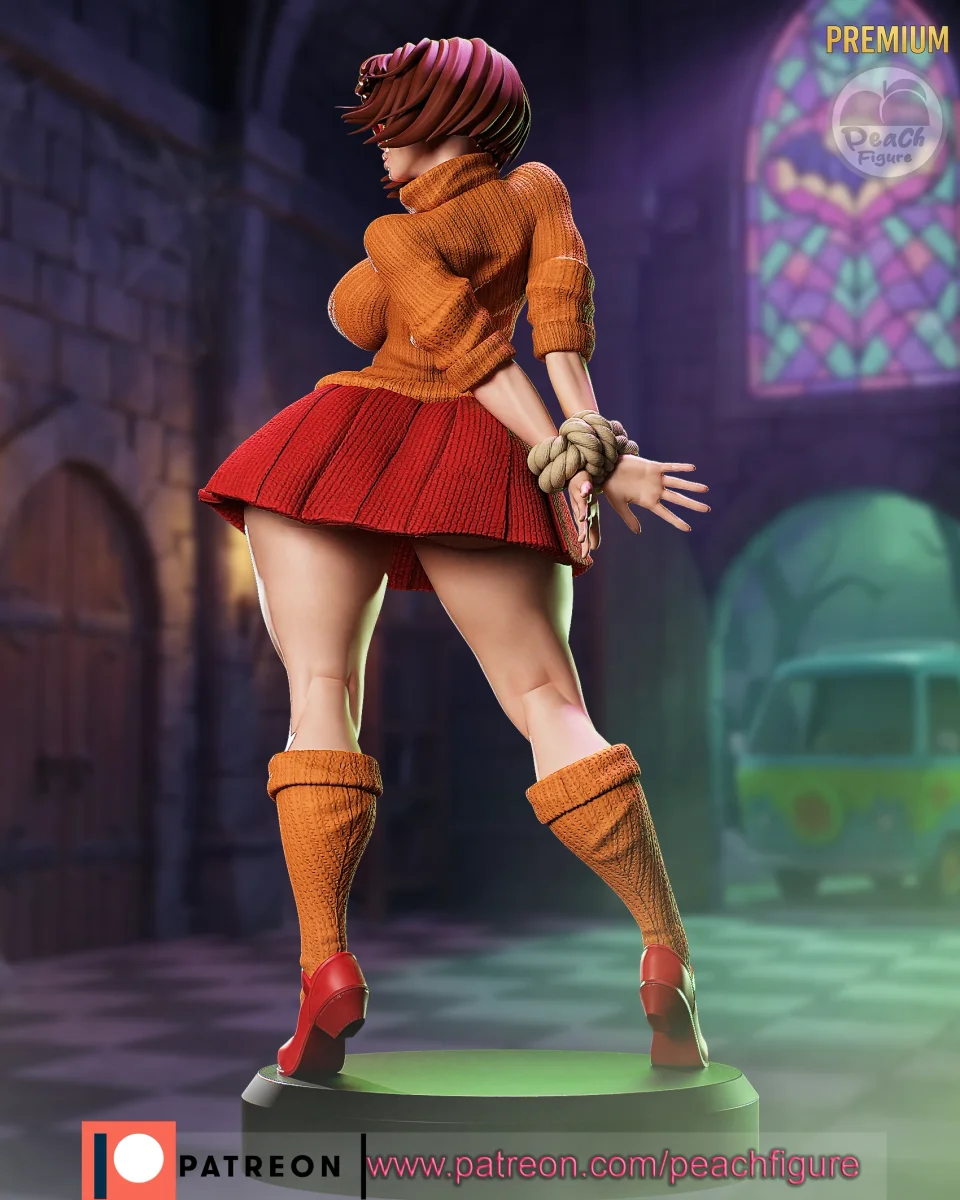 Velma | Fan Art | 3D Printed Resin Model Garage Kit | *Un-Painted* | Peach Figure 2