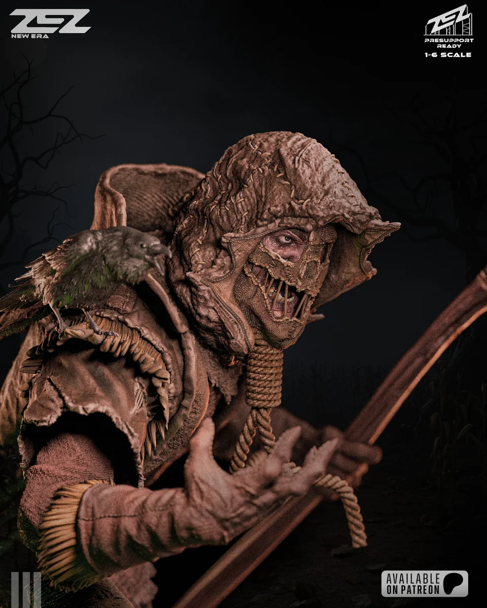 Scarecrow | Fan Art | 3D Printed Resin Model Garage Kit | *Un-Painted* | ZEZ Studio 11