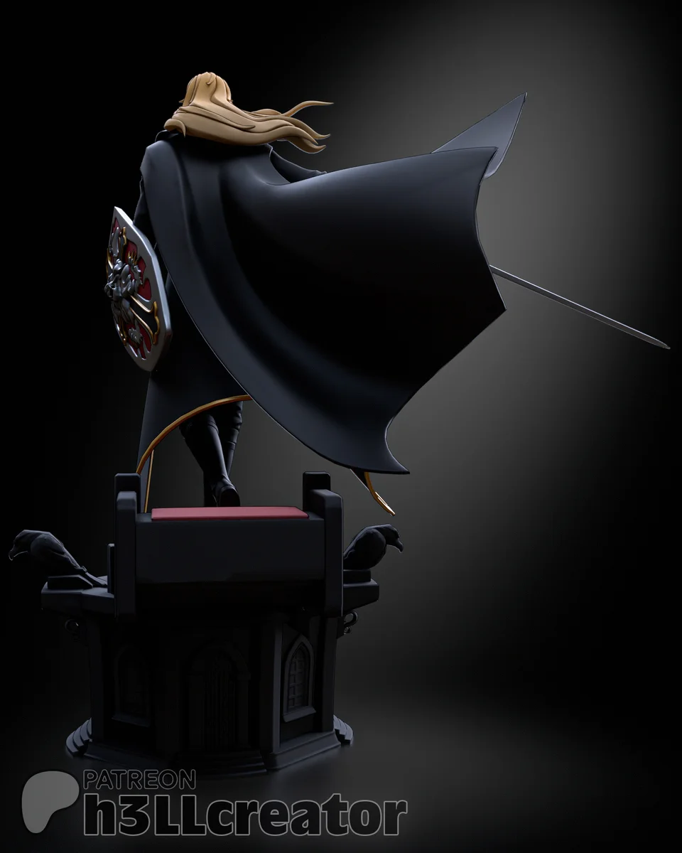 Alucard | Fan Art | 3D Printed Resin Model Garage Kit | *Un-Painted* | H3LL Creator 4