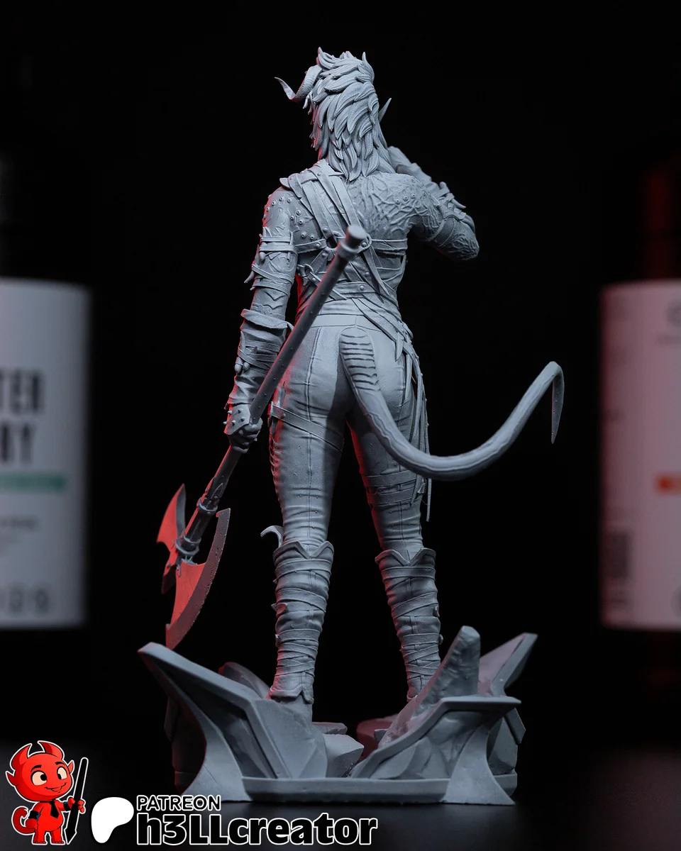 Karlach | Fan Art | 3D Printed Resin Model Garage Kit | *Un-Painted* | H3LL Creator 9