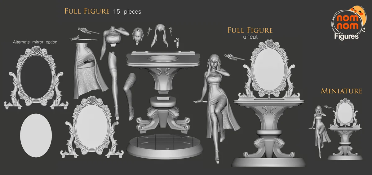 Yor Forger | Fan Art | 3D Printed Resin Model Garage Kit | *Un-Painted* | Nomnom 3