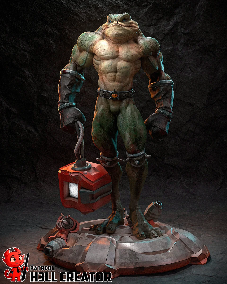 Zitz | Fan Art | 3D Printed Resin Model Garage Kit | *Un-Painted* | H3LL Creator 3