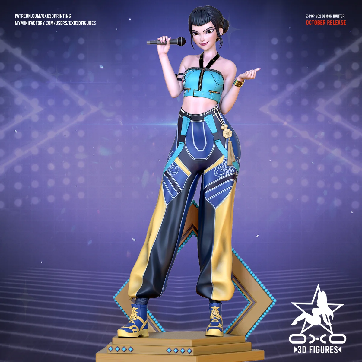 Zoey | Fan Art | 3D Printed Resin Model Garage Kit | *Un-Painted* | OXO3D 4
