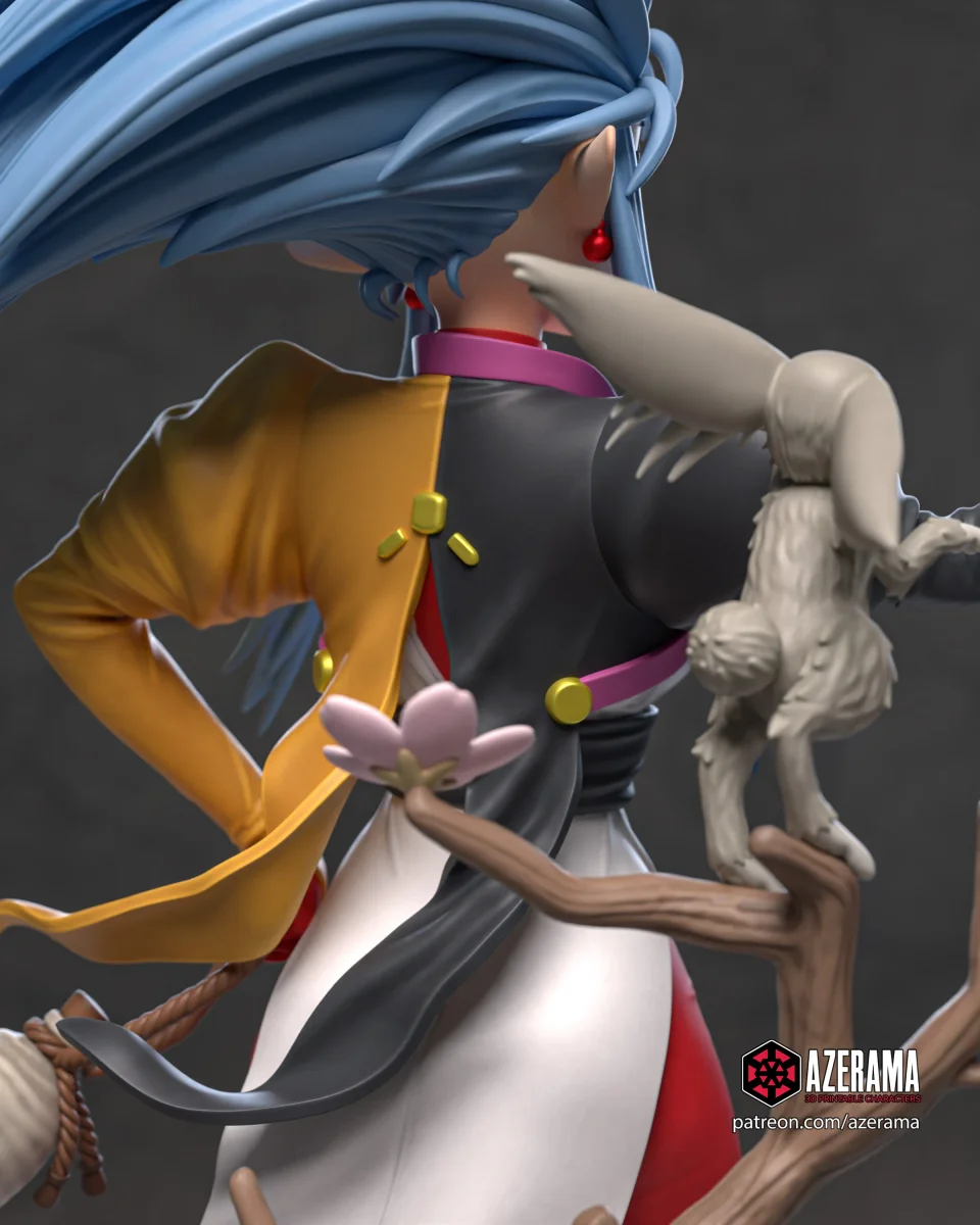 Ryoko | Fan Art | 3D Printed Resin Model Garage Kit | *Un-Painted* | Azerama 3