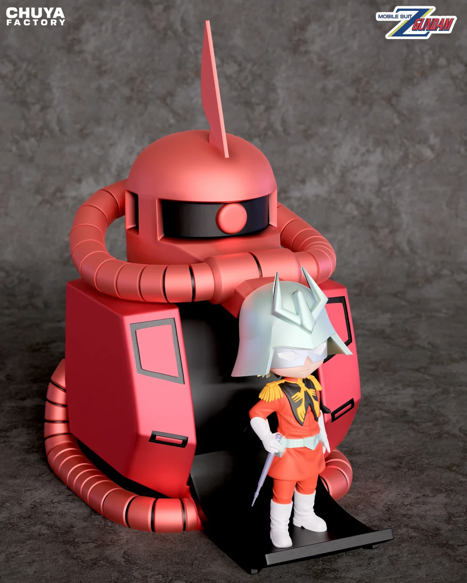 Chibi Char Aznable | Fan Art | 3D Printed Resin Model Garage Kit | *Un-Painted* | Chuya Factory 6