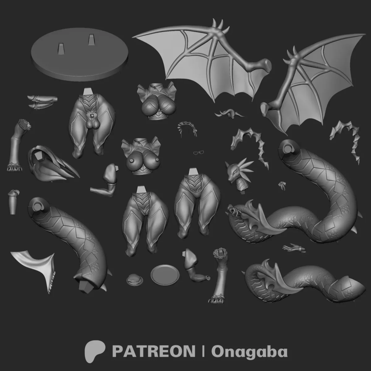 Dragonmaid Sheou | Fan Art | 3D Printed Resin Model Garage Kit | *Un-Painted* | ONAGABA 15