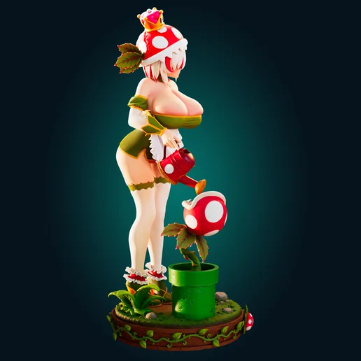 Princess Piranhette | Fan Art | 3D Printed Resin Model Garage Kit | *Un-Painted* | Officer Rhu 3