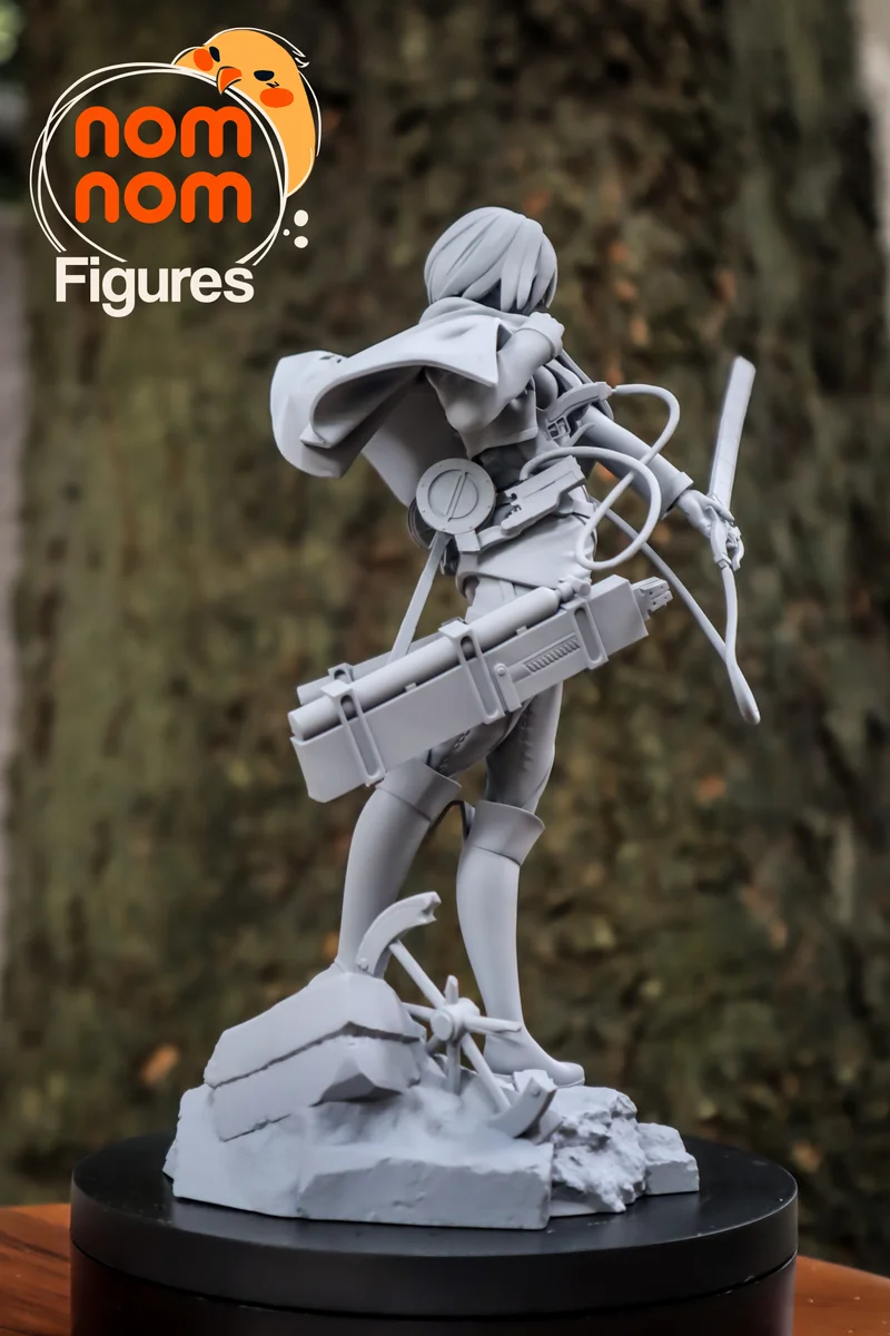 Mikasa Ackerman | Fan Art | 3D Printed Resin Model Garage Kit | *Un-Painted* | Nomnom 8