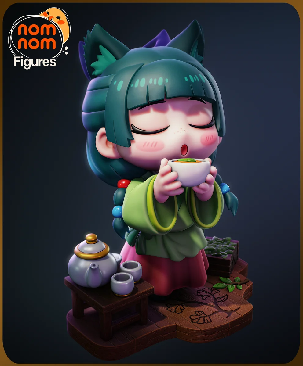 Chibi Maomao | Fan Art | 3D Printed Resin Model Garage Kit | *Un-Painted* | Nomnom 3