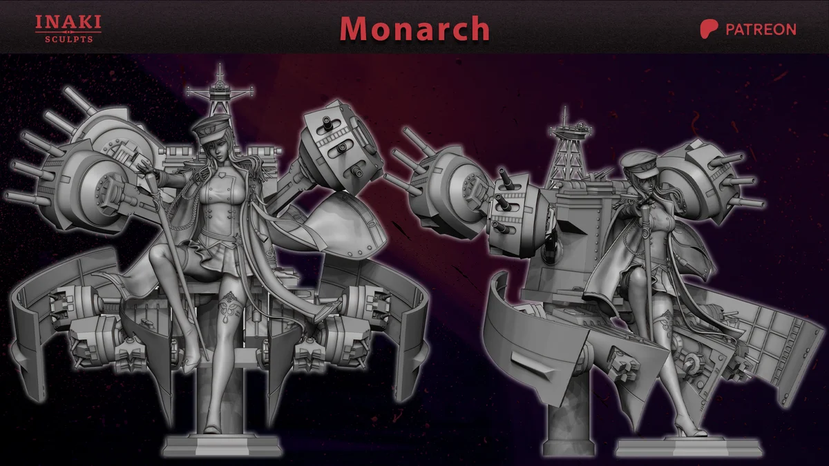 Monarch | Fan Art | 3D Printed Resin Model Garage Kit | *Un-Painted* | Inaki Sculpts 5