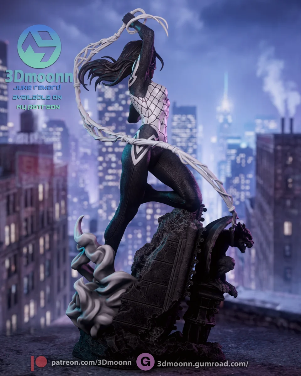 Silk | Fan Art | 3D Printed Resin Model Garage Kit | *Un-Painted* | 3DMoonn 3