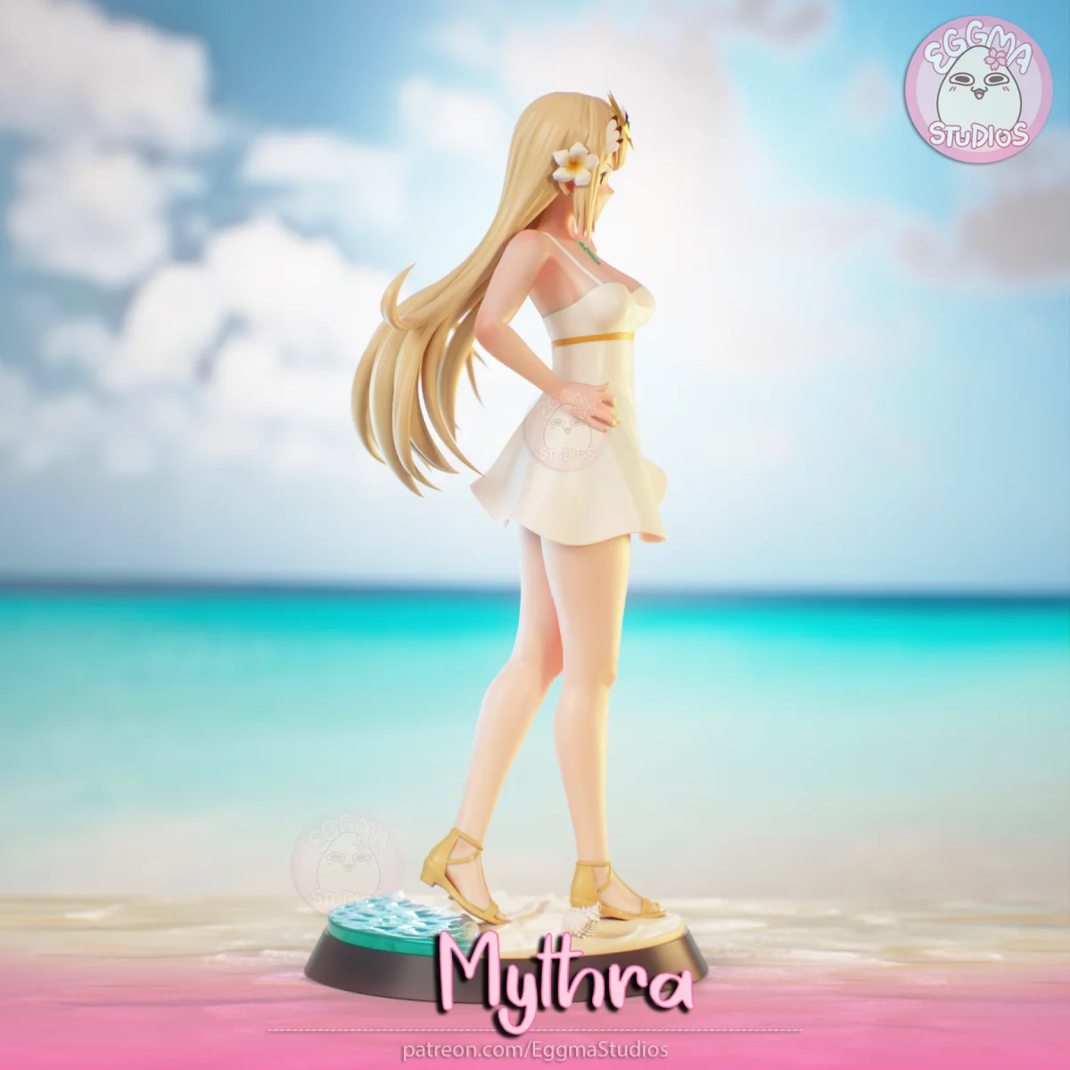 Mythra | Fan Art | 3D Printed Resin Model Garage Kit | *Un-Painted* | EggmaStudios 5
