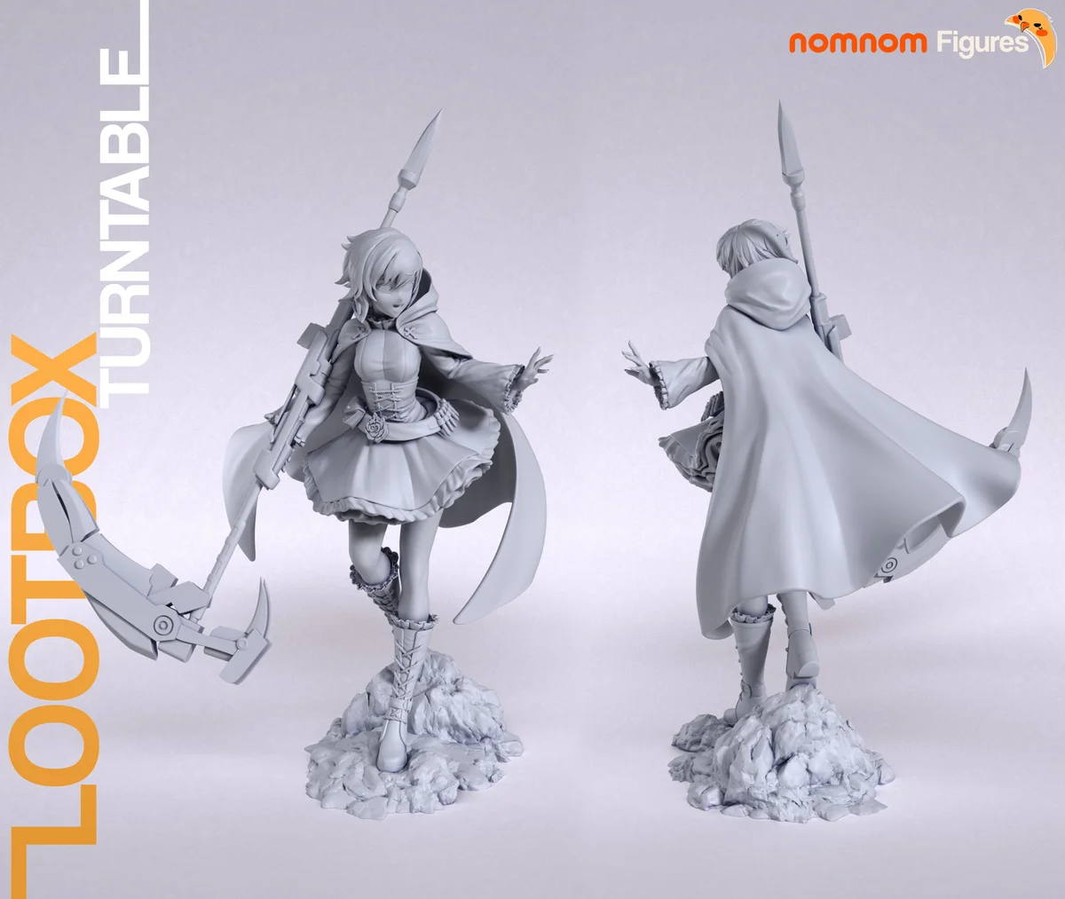 Ruby Rose | Fan Art | 3D Printed Resin Model Garage Kit | *Un-Painted* | Nomnom 9