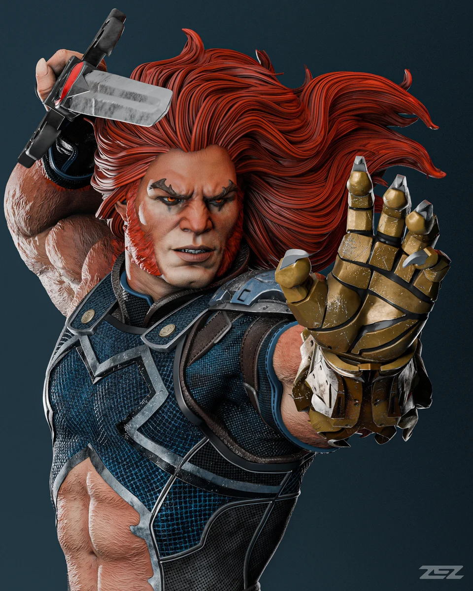 Lion-O | Fan Art | 3D Printed Resin Model Garage Kit | *Un-Painted* | ZEZ Studio 12